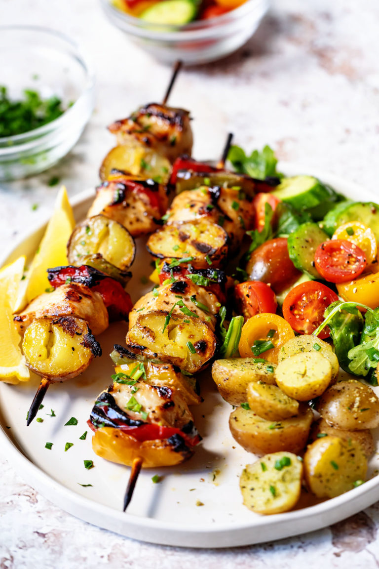Grilled Chicken Kabobs ~