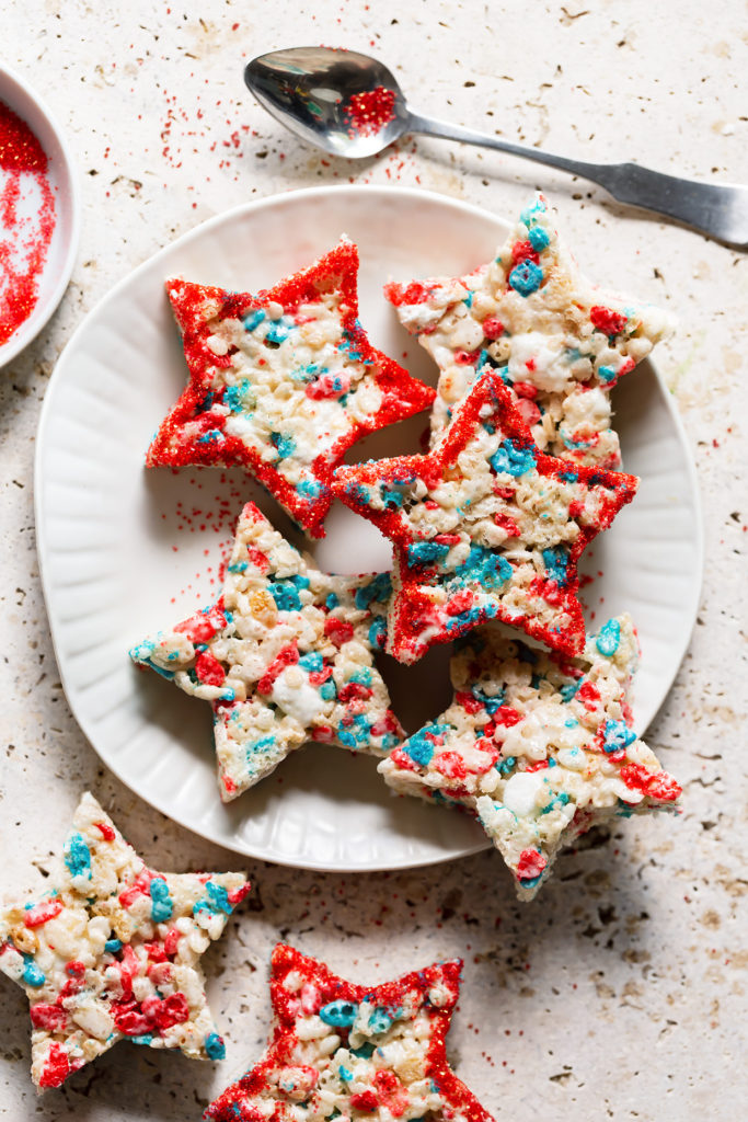 Patriotic Stars Rice Krispies Treat