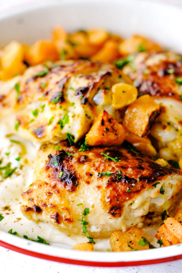Roasted Za’atar Chicken with Butternut Squash