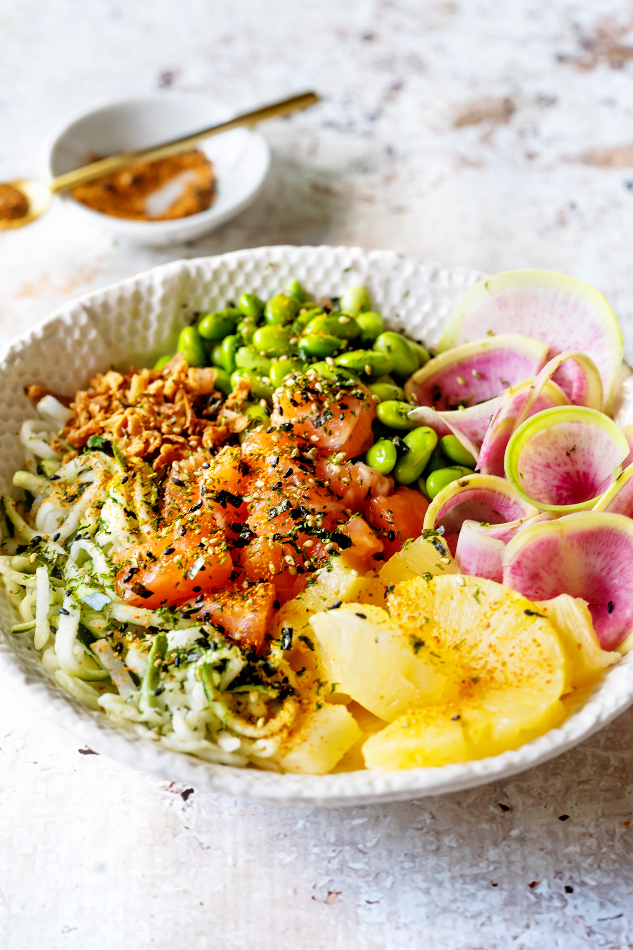 Salmon Poke Bowl - Made easy with just a few ingredients.