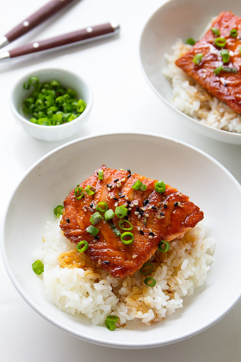 salmon terriyaki via real food by dad