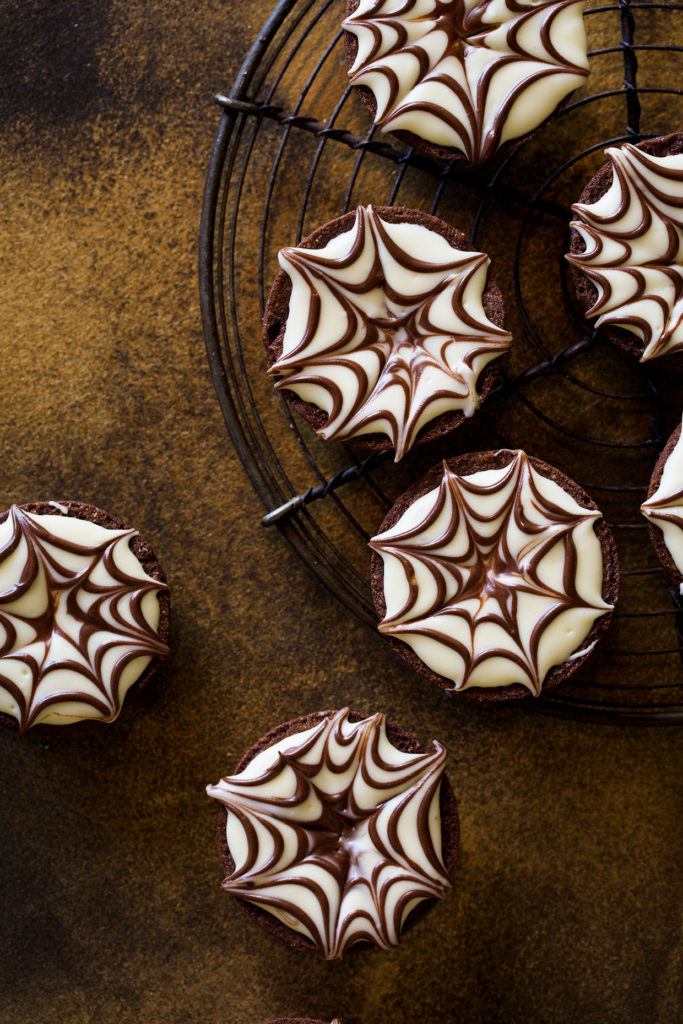 Spider Web Brownie Bites via Real Food by Dad