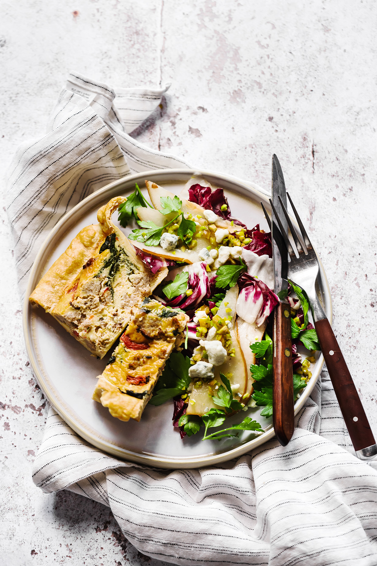 Spinach and Sausage Quiche