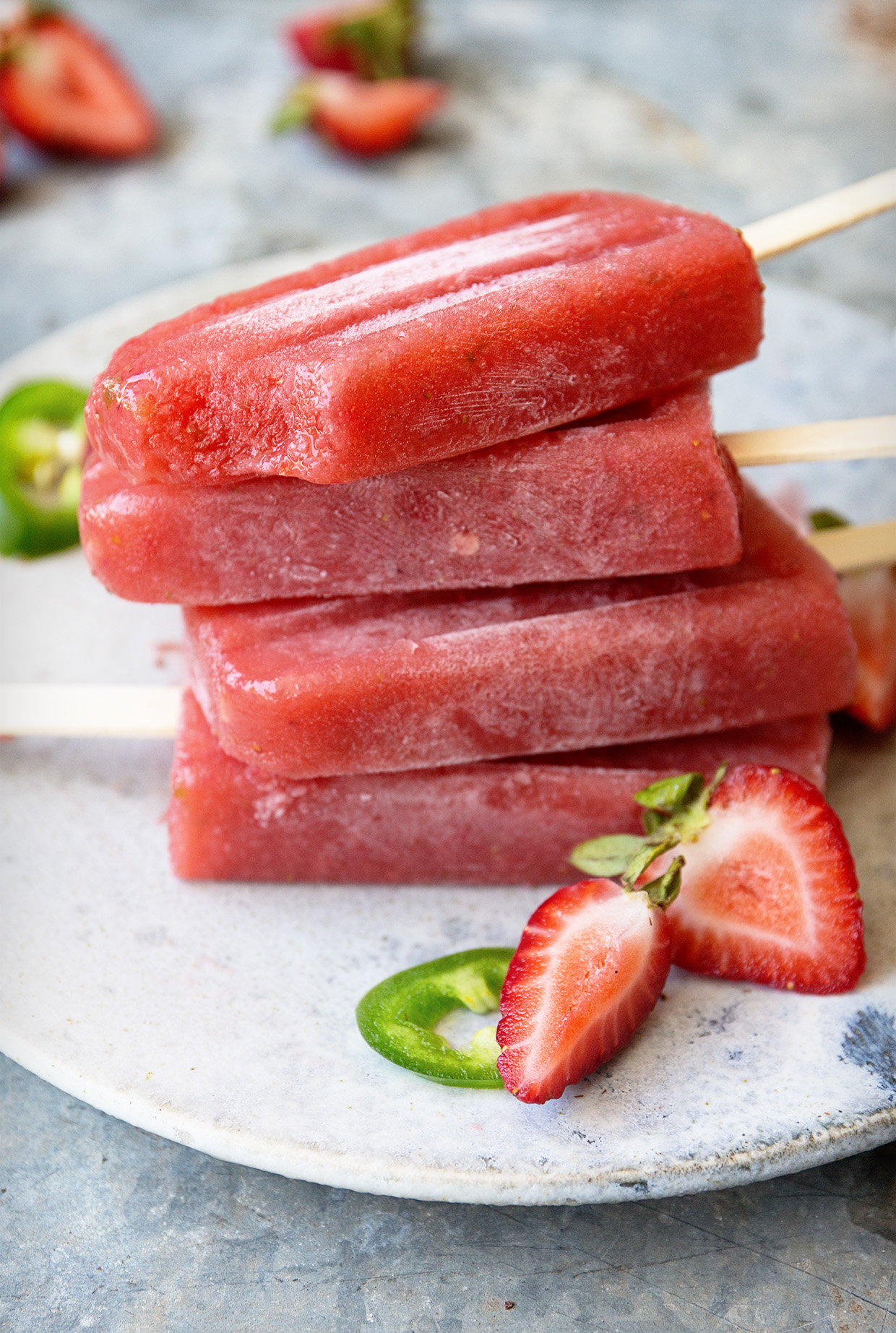 Strawberry and Jalapeno Gin Smash via Real Food by Dad