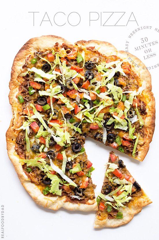 Taco Pizza via Real Food by Dad