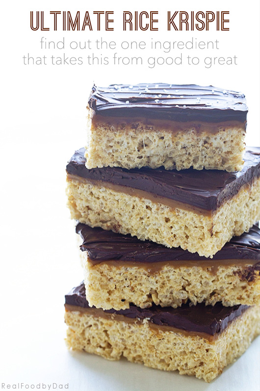 Ultimate Rice Krispie Treat via Real Food by Dad