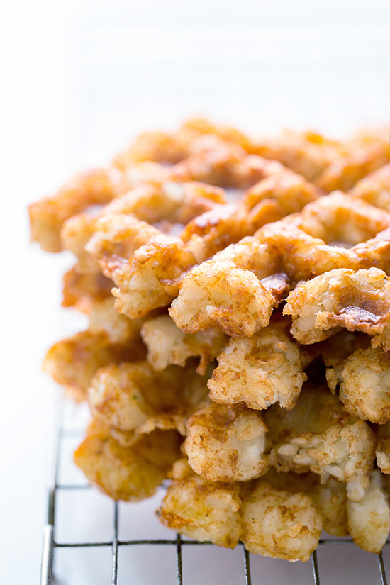 Waffled Tater Tots Real Food by Dad